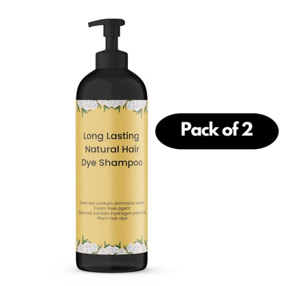 Long Lasting Natural Hair Dye Shampoo 100ML (Pack of 2)