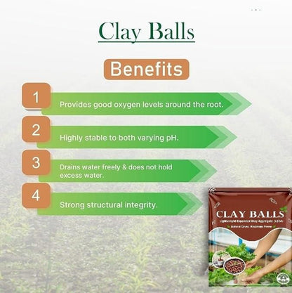 LECA Clay Balls (400gm) - Hydrotons Lightweight Expanded Clay