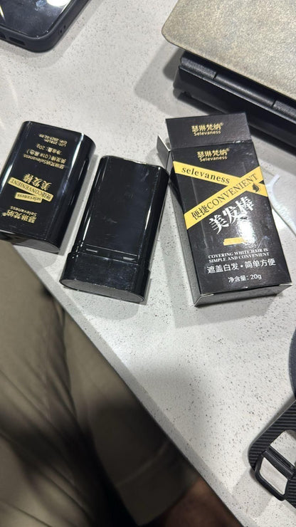 Covering White Hair is Simple and Convenient 20gm - Black Pack of 2