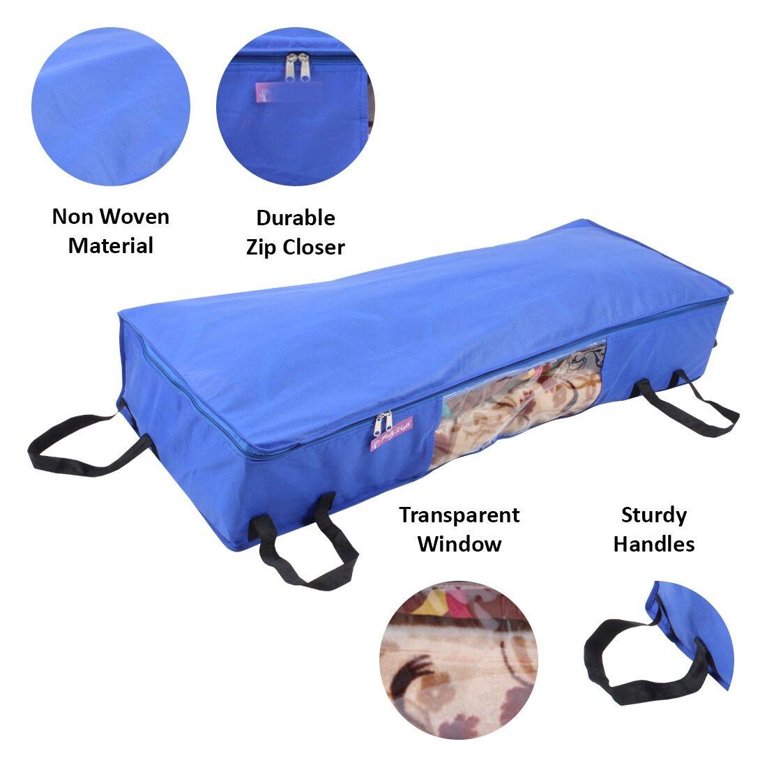 Storage Bag - Foldable Long Underbed Storage Bag Pack of 9