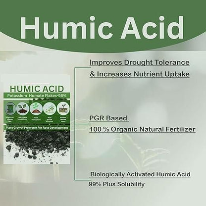 Humic Acid for Plants (Potassium Humate Flakes) 200gm