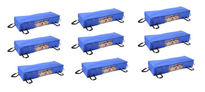Storage Bag - Foldable Long Underbed Storage Bag Pack of 9